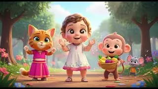 🐱🐒🐭 பட்டு பாவாடை பூனை & குட்டி டான்ஸ் 👶🐱  Tamil Nursery Rhyme for Kids