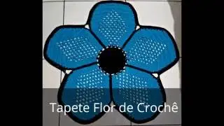 Tapete Flor de Crochê