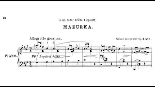 Genary Korganov | Mazurka, Op.3/3