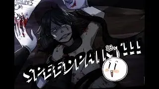 RE-SPEEDPAINT // Slenderman x Jeff the Killer...!! [YAOI]