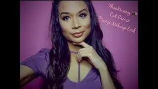 Thanksgiving Cut Crease Bronze Makeup Look | Franleslie Fernandez