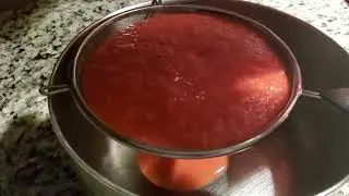 Grandma's own version of making a homemade  tomato juice! 