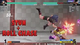 KOF XV:  LEONA - Stun Combo + Punish Roll !
