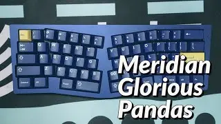 Meridian Keyboard by ai03 | Lubed Glorious Pandas | Typing Sound Test