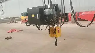 European type overhead crane test before sending to customers