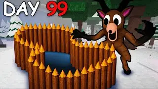 I Made an IMPOSSIBLE Base in 99 Nights in the Forest!