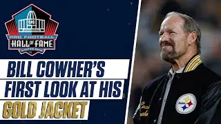 Bill Cowher Gets First Look at Haggar Gold Jacket