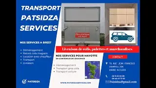 Transport de marchandises patsidza services, retrait colis magasin