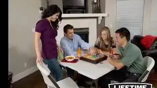 Lifetime 8 ft. Commercial Plastic Folding Banquet Table White - KitSuperStore.com