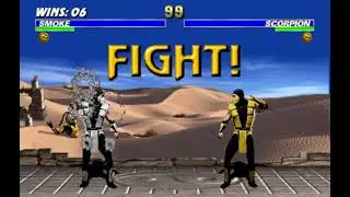Ultimate Mortal Kombat 3 Gameplay- Smoke [Endurance Mode 2]