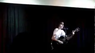Oscar singing at The Pier House's open mic Night! My Vision Is Dead!