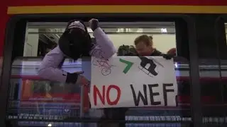 Climate activists protest in Davos ahead of World Economic Forum