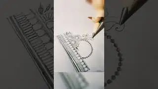 Mehndi design by pencil  Mehendi design drawing #short #viral shading mehendi #mehndi_design #mehndi