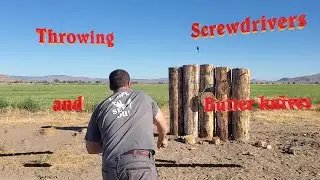 Throwing butter knives and screwdrivers