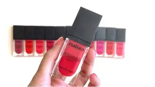 149 рупий. Обзор и свотчи матовой помады Maliao KissKiss | 12 оттенков |