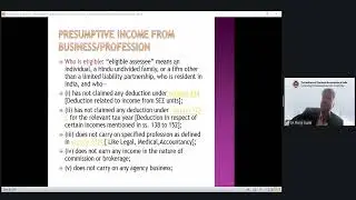Webinar on “Presumptive Taxation under New Income Tax Act, 1961 and AI Automation Tools..-  17122025