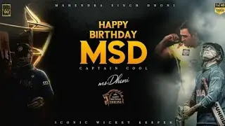 MS Dhoni Birthday /Whatsapp status Video 2020/ Full HD 4K