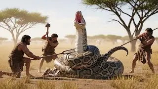 Life 10,000 Years Ago | How Hominids Saved a Calf from a Giant Python