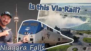 Riding ViaRail Canada from Niagara Falls to Toronto Canada, Ontario || 2023 Niagara Falls Series