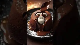 Molten Lava Cake&hellip; With a Yeti Face?! 🍫❄ #Shorts#ASMR #FoodASMR  #visualasmr #asmr #asmrvisual