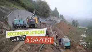Reconstruction de la route d&eacute;partementale RD7 &agrave; Gazost !