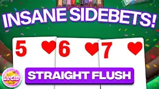 STRAIGHT FLUSH ON FIRST PERSON BLACKJACK PAYS HUGE!