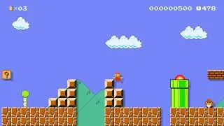 SMM1: Cat Mario - Level 1 [17th April 2016]