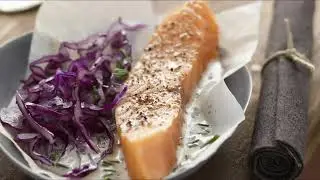 Papillotes de saumon &agrave; la menthe et &agrave; la cr&egrave;me fra&icirc;che | Recette gourmande