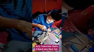 Jolly Transistor Radio -4- Bands very Rare Set.Radio man repair karte hue vintage set ko #vintage