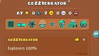 A new account created in GD 2.21 beta in gd 2.2 (By ItzZyan)