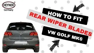How To Replace Install Rear Wiper Blade Volkswagen Golf Mk6 Hatchback