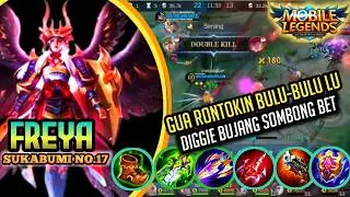 Best freya build 2024 season 33 VS You Zong Aggressive Exp Lane❗Diggie bujang kau😠#gusion #freya