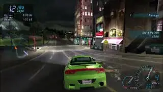 NFS Underground - Market Street Forward - 1:02.68 - No NOS
