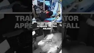Video appears to show train driver falling asleep