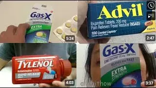 ADVIL 200mg, TYLENOL 500mg Extra Strength, GAS-X 125mg Extra Strength Cherry & Peppermint MEDICINE