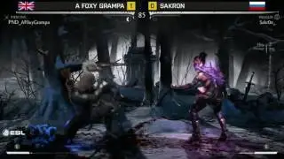 MKX &mdash; AF0xyGrampa vs Sakr0n   EU Week 2 Quarterfinals ESL Pro League Season 3