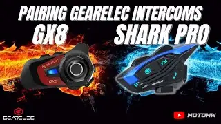 SHARK PRO - GX8 Intercom Headset  QUICK TUTORIAL || Pairing between GEARELECs