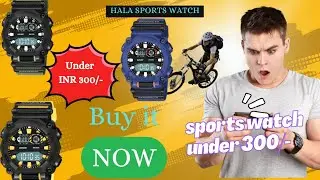 Hala Sports Watch| HL 1040 | Under INR 300 | Unboxing & Review| Alarm Settings| Time & Date Settings