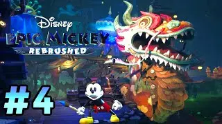 Disney Epic Mickey Rebrushed Level 4 Asia Boat Ride + Mickey Mouse Sound Cartoon SteamBoat Willie!