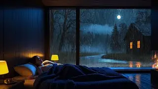 Rain Ambience with Gentle Music for Peaceful Sleep and Night Comfort