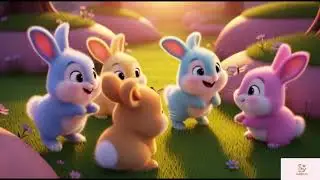 Five Little Bunnies Go to Bed 🐰🌙 | Bedtime Story for Kids