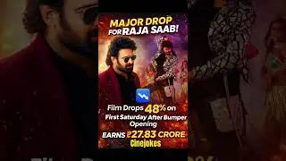 48% Crash After Bumper Opening! Raja Saab in Trouble?#prabhas #rajasaab #sanjaydutt #shorts