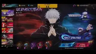 GOJO ASCENSION EVENT SPIN FREE FIRE,GOJO BUNDLE EVENT SPIN, FF NEW EVENT,FREE FIRE NEW EVENT TODAY