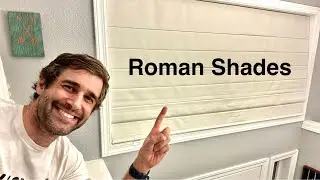 ★★★★★ Full install - How these Roman Shades are Installed - BERISSA Blackout Roman Shades