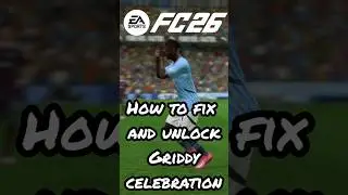 how to fix griddy celebration in fc26 #eafc26 #football #trending