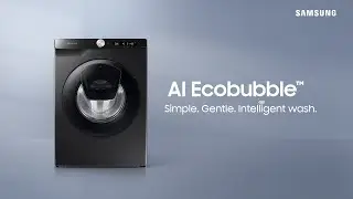 Samsung AI Ecobubble&trade; Washing Machine: Simple. Gentle. Intelligent Wash.