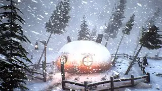 BLIZZARD SOUNDS for SLEEP & Relaxation | Silent Whiteout Wind Drift