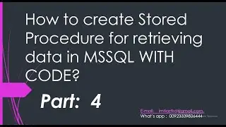 How to create stored procedure for retrieving data in ms sql?