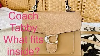 COACH TABBY TOP HANDLE- WHAT FITS INSIDE?