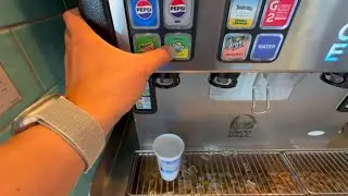 Getting Refills Soda Drinks at Soda Fountain Machine Collection ASMR POV 7-Up Coke Sprite Root Beer